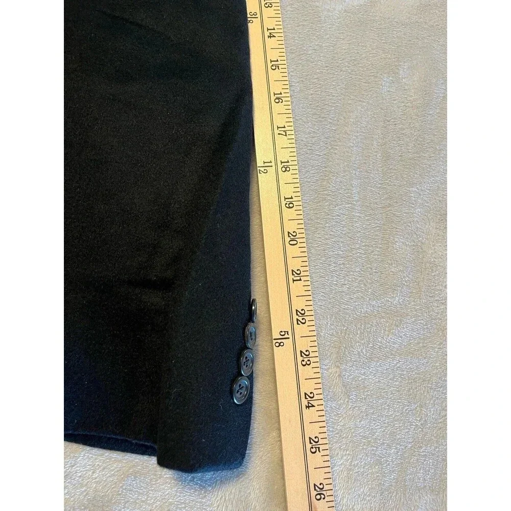 Jack Victor Loro Piana 100% Cashmere Blazer Men’s‎ 44R Black Soft 2 Button Coat